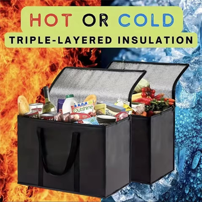 Food Snacks Delivery - Large Insulated Delivery Bag Food Aluminum