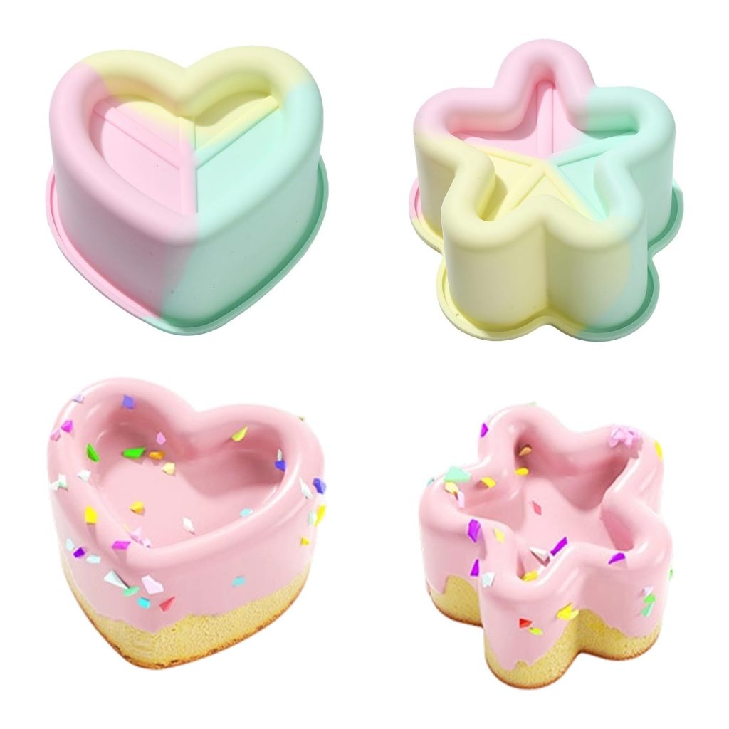 Heart&Star Shape Silicone Baki - Chocolate Snack ulasan dan harga