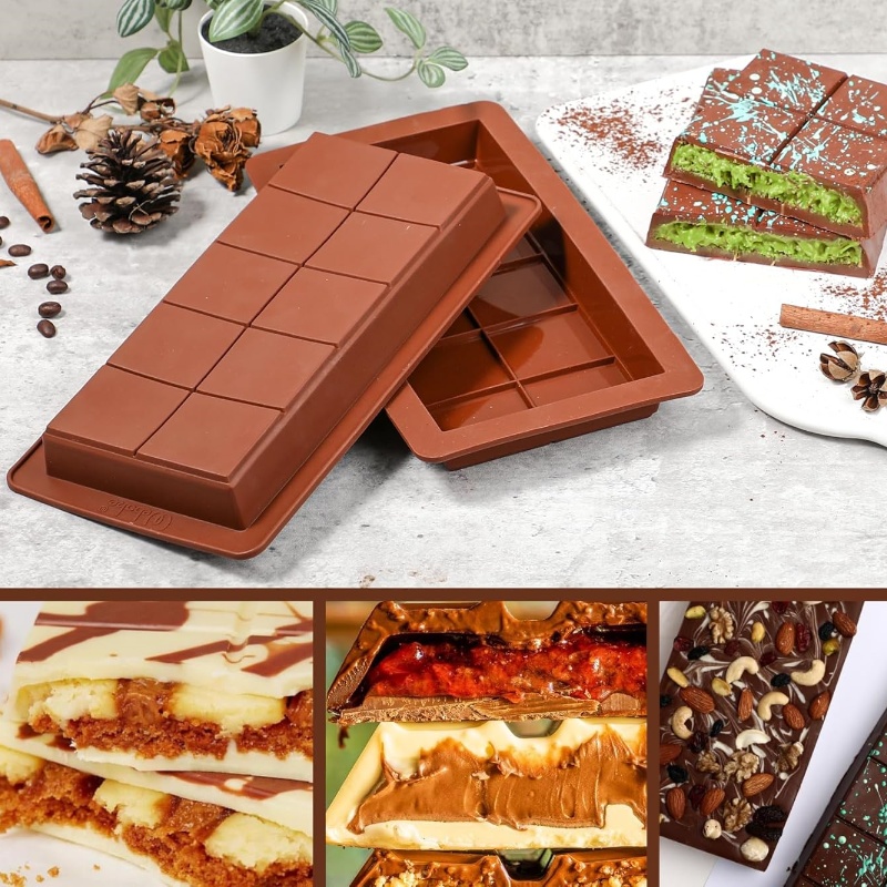 Chocolate Bar Molds Silicone B - Protein Bar ulasan dan harga